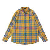 Street Ace WE11DONE Yellow Plaid Long‑Sleeve Shirt