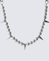 Hip-Hop Pearl Spike Necklace