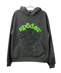 Sp5der Wait Web Hoodie 'Slate Grey'