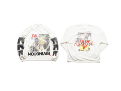 RRR123 Rivington FA SS25 Collage Print Oversized Long‑Sleeve Tee
