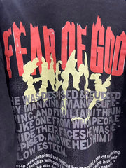 RRR123 Fear Of God Enemy 123 Graphic Oversized L/S Tee