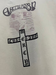 Play Hollywood American Legends Cross Print Vintage Cropped Tee