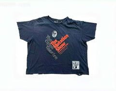 Play Hollywood The Mutation Show Theatre Print Distressed Cropped Tee