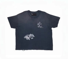 Play Hollywood Panique A Needle Park Double‑Print Vintage Cropped Tee