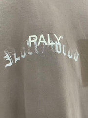 Play Hollywood Gradient Tie‑Dye Letter Patch Pocket Vintage Tee