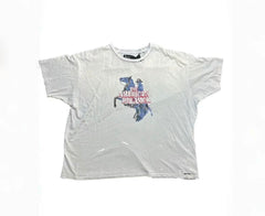 Play Hollywood The American Dreamer Double‑Sided Print Vintage Cropped Tee