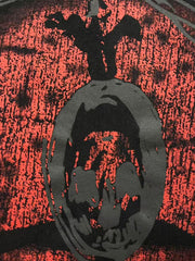 Play Hollywood Kiari Dark Skull Chapel Print Distressed Cropped Tee