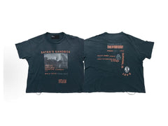 Play Hollywood Satan's Sandbox Movie‑Print Distressed Cropped Tee