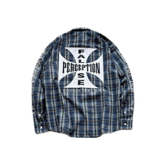 Street Ace False Perception Cross Plaid Shirt