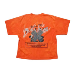 RRR123 Rivington Drip‑Eye 123 Oversized Orange Graphic Short‑Sleeve Tee