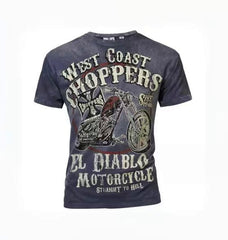 Play Hollywood West Coast Choppers El Diablo Vintage Biker Tee