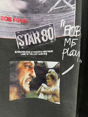 Play Hollywood Big‑Star Collage Print Distressed Cropped Tee