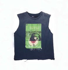 Play Hollywood Jesus Print Tank Top