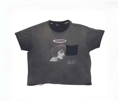 Play Hollywood Halo Portrait Print Tee