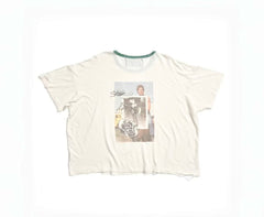 Play Hollywood Back To Life Print Cropped Tee