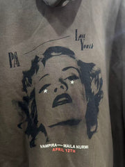 Play Hollywood Black Madonna Portrait Hoodie
