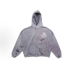 Play Hollywood Eastern Counties Zip‑Up Graffiti Hoodie