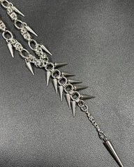 New Punk Spike Tassel Necklace
