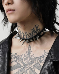 Dark Niche Punk Studded Choker