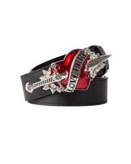 Vintage Sword Heart Buckle Belt