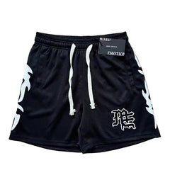 Mixed Emotion Lightning Shorts Black