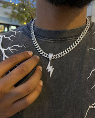 LIGHTNING Series | Pendant Cuban Chain Necklace