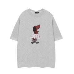 Ballet Dachshund Print Lace Cuff Tee
