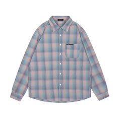 Street Ace We11done Gradient Plaid Shirt