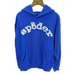 Sp5der Rhinestone Hoodie Dark Blue