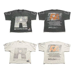 RRR123 Rivington Big‑R FA Slogan Oversized Graphic Tee