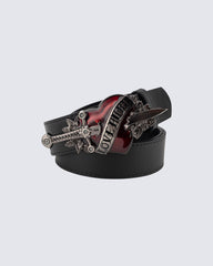 Vintage Sword Heart Buckle Belt