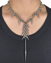 New Punk Spike Tassel Necklace