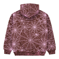 Sp5der All Over Print Hoodie 'Brown'