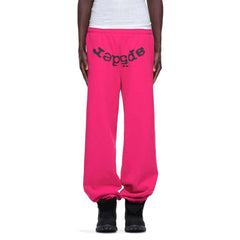 Sp5der Legacy Sweatpants Pink Black