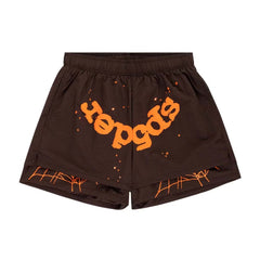Sp5der OG Web Double Layer Short Brown/Orange