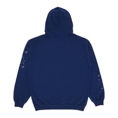 Sp5der OG Web Hoodie Navy Blue Green Pink