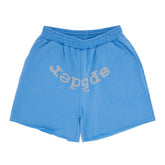 Sp5der OG Web V2 Sweatshort 'Dusty Blue'