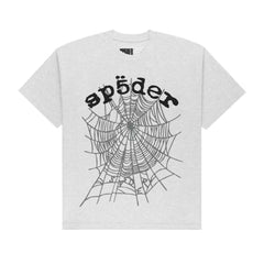 Sp5der OG Web V2 Tee Heather Grey
