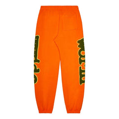 Sp5der Orange Beluga Sweatpants