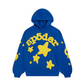 Sp5der TC Blue Beluga Hoodie Blue