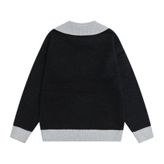 Butterfly Distressed Zip‑Up Knit Jacket
