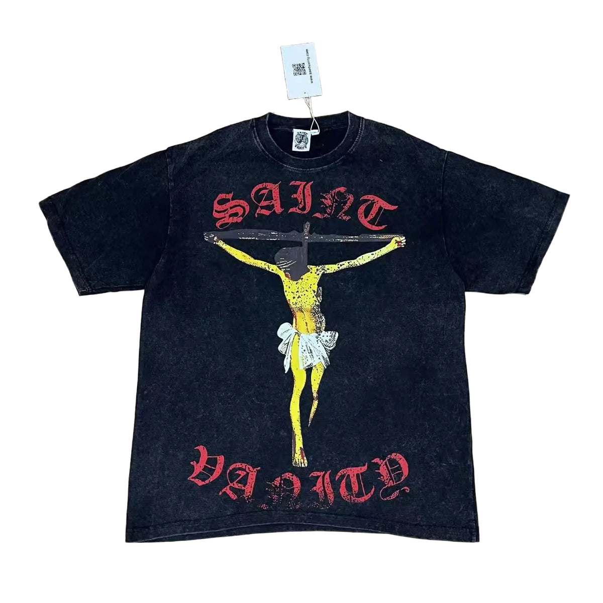 Saint Vanity Crucified Tee Washed Brown