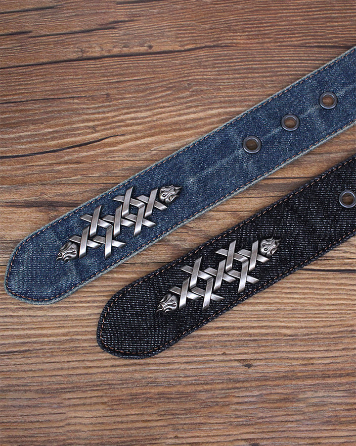 Punk Rock Studded Versatile Leather Belt