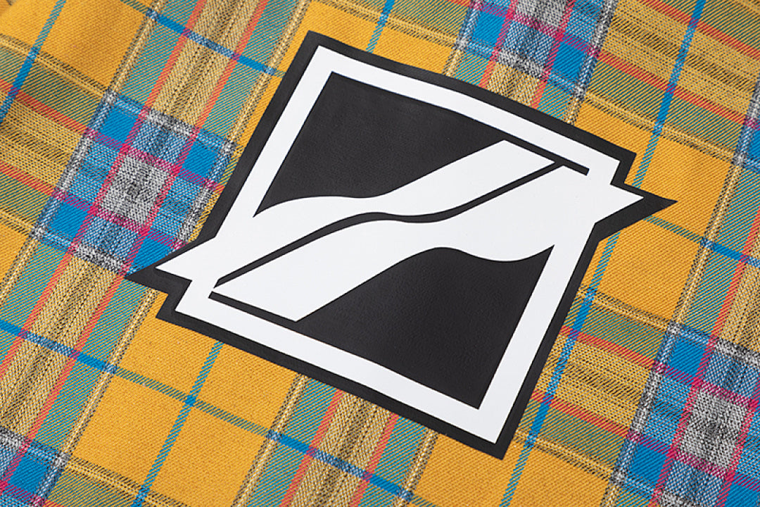 Street Ace WE11DONE Yellow Plaid Long‑Sleeve Shirt