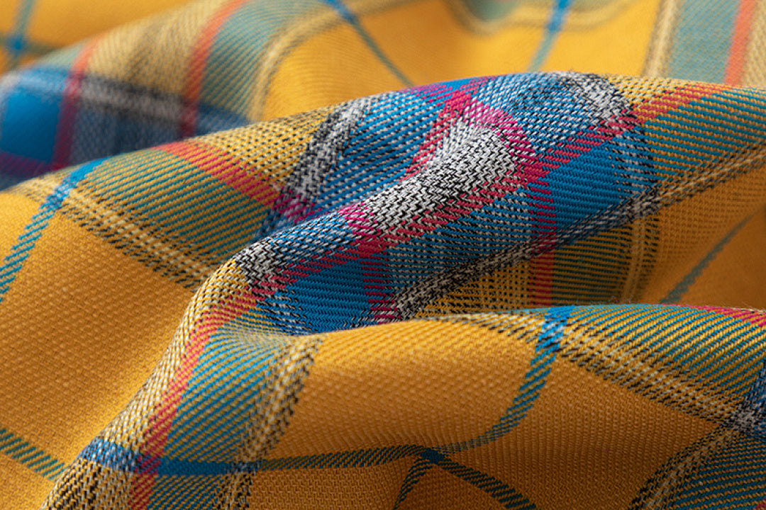 Street Ace WE11DONE Yellow Plaid Long‑Sleeve Shirt