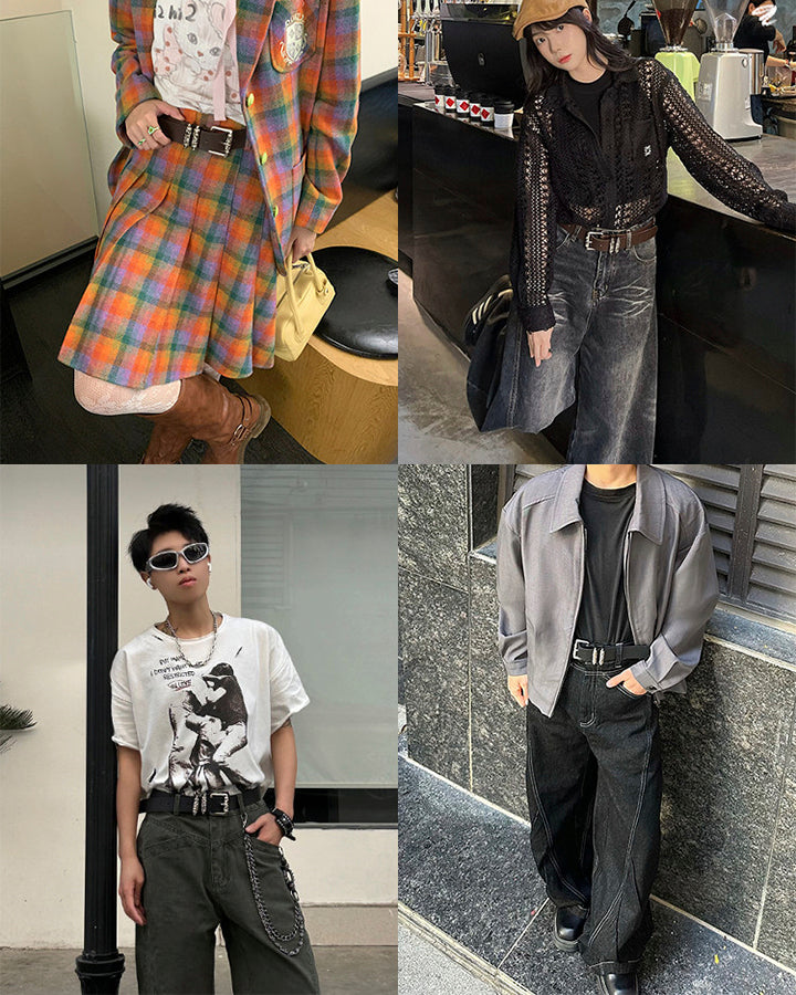 Trendy Roller Hollow Vine Pattern Belt