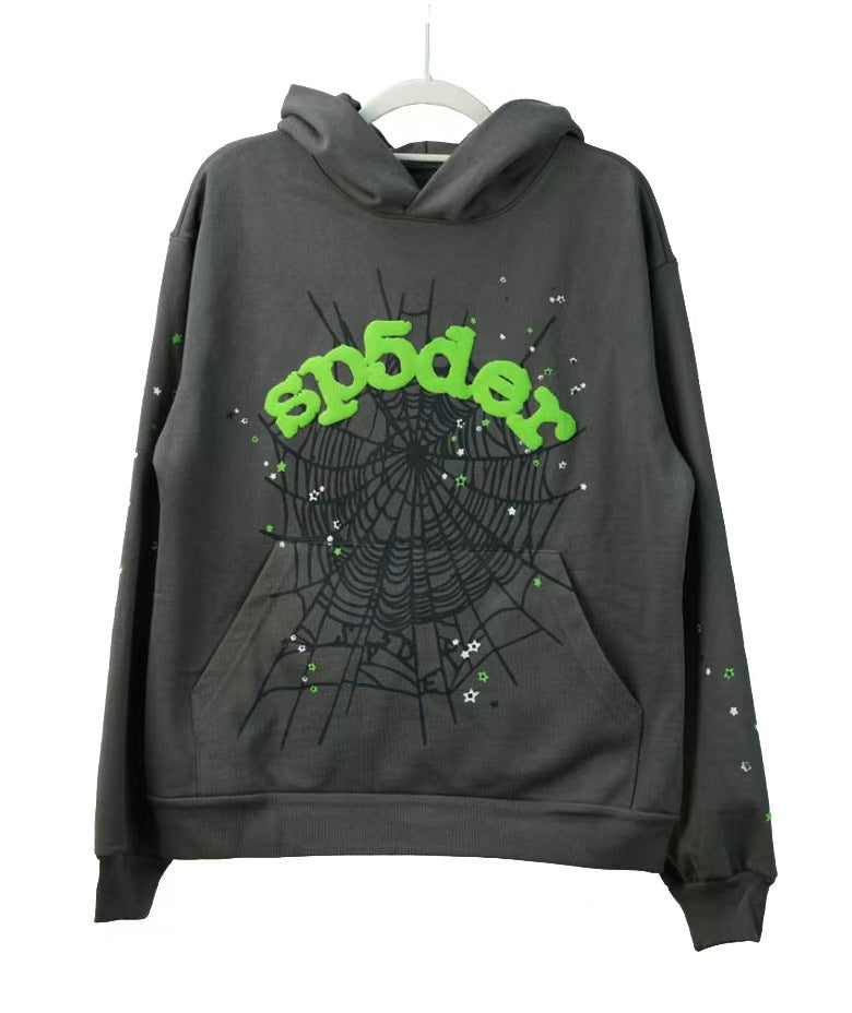 Sp5der Wait Web Hoodie 'Slate Grey'