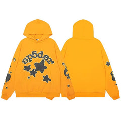 Sp5der Orange Beluga Hoodie