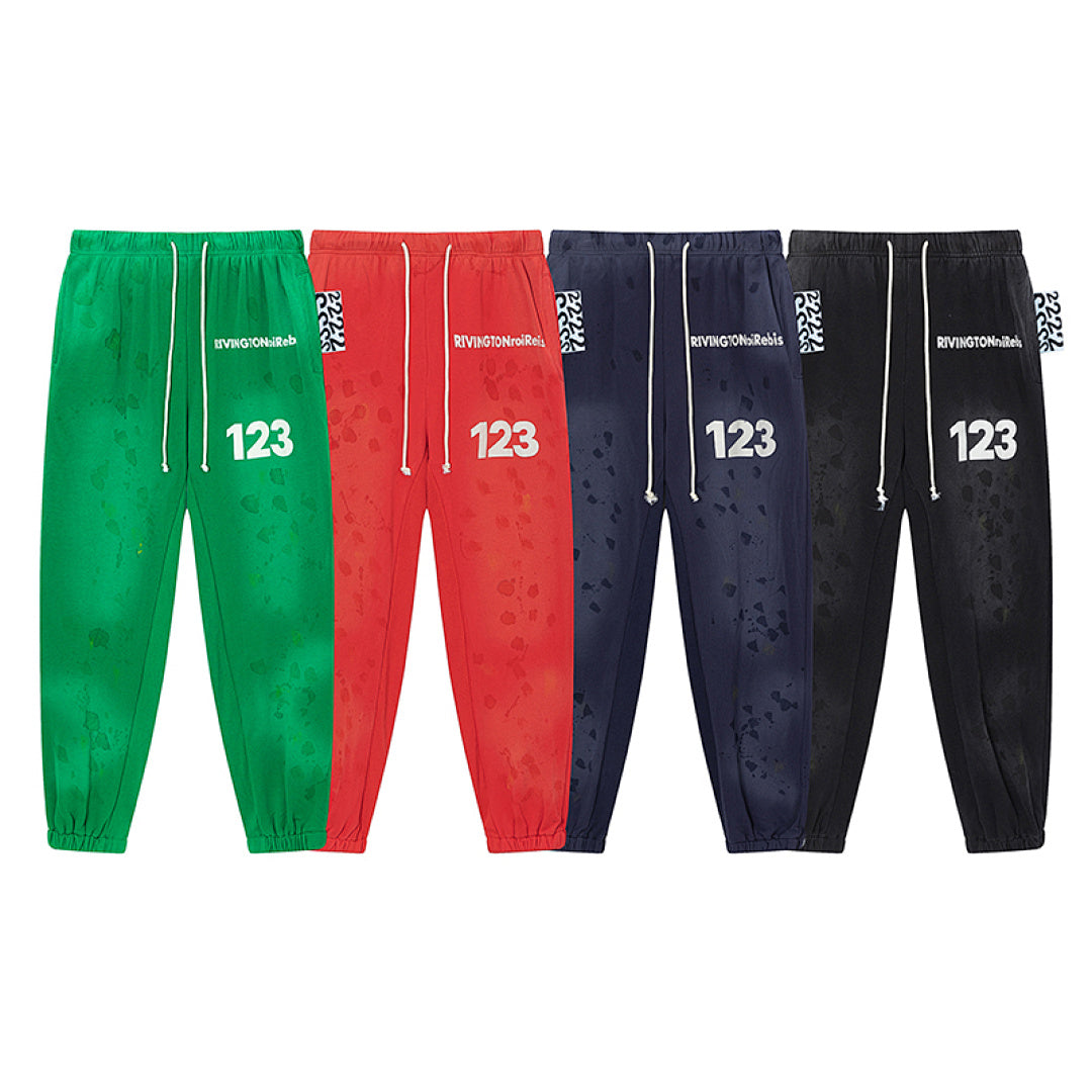 RRR123 Rivington 123 Splash‑Dye Jogger Sweatpants