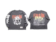 RRR123 Fear Of God Enemy 123 Graphic Oversized L/S Tee